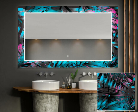 Verlichte Decoratieve Spiegel Voor De Badkamer - Fluo Tropic