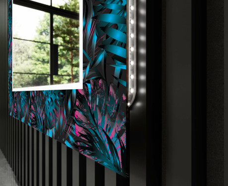 Verlichte Decoratieve Spiegel Voor De Badkamer - Fluo Tropic #11