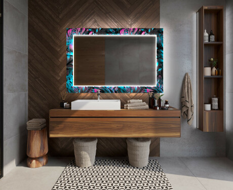 Verlichte Decoratieve Spiegel Voor De Badkamer - Fluo Tropic #12