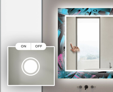 Verlichte Decoratieve Spiegel Voor De Badkamer - Fluo Tropic #4