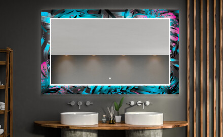 Verlichte Decoratieve Spiegel Voor De Badkamer - Fluo Tropic