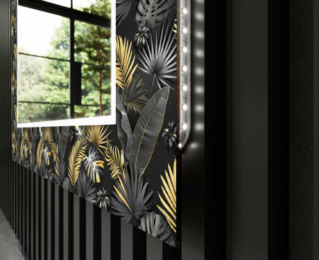 Verlichte Decoratieve Spiegel Voor De Badkamer - Goldy Palm #11