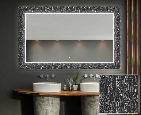 Verlichte Decoratieve Spiegel Voor De Badkamer - Gothic