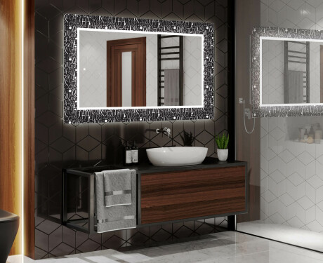 Verlichte Decoratieve Spiegel Voor De Badkamer - Gothic #2