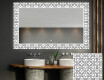 Verlichte Decoratieve Spiegel Voor De Badkamer - Industrial #1