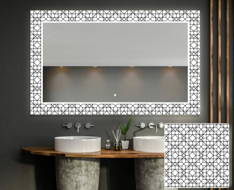 Verlichte Decoratieve Spiegel Voor De Badkamer - Industrial #1