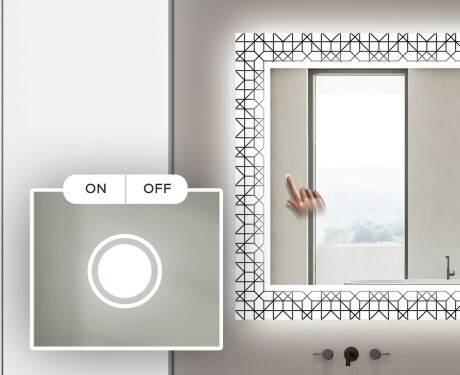 Verlichte Decoratieve Spiegel Voor De Badkamer - Industrial #4