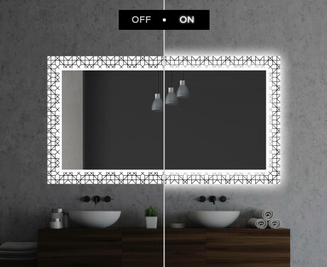 Verlichte Decoratieve Spiegel Voor De Badkamer - Industrial #7