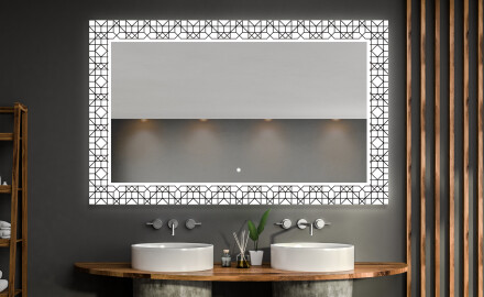 Verlichte Decoratieve Spiegel Voor De Badkamer - Industrial