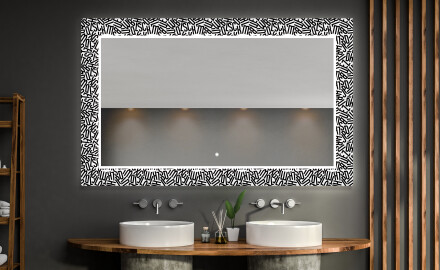 Verlichte Decoratieve Spiegel Voor De Badkamer - Letters