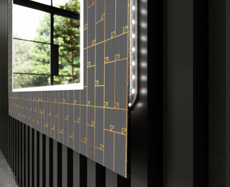 Verlichte Decoratieve Spiegel Voor De Badkamer - Microcircuit #11