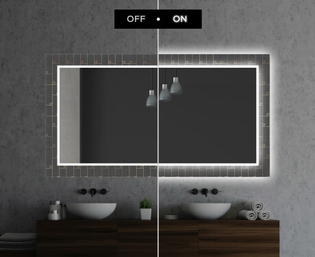 Verlichte Decoratieve Spiegel Voor De Badkamer - Microcircuit #7
