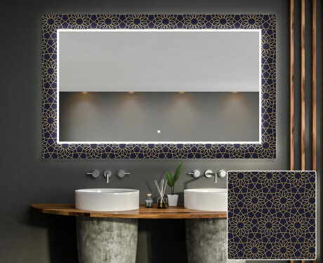 Verlichte Decoratieve Spiegel Voor De Badkamer - Ornament #1