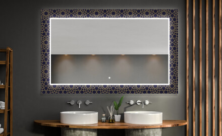 Verlichte Decoratieve Spiegel Voor De Badkamer - Ornament