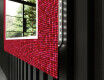 Verlichte Decoratieve Spiegel Voor De Badkamer - Red Mosaic #11