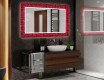 Verlichte Decoratieve Spiegel Voor De Badkamer - Red Mosaic #2