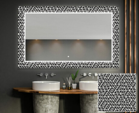 Verlichte Decoratieve Spiegel Voor De Badkamer - Triangless