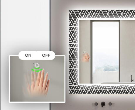 Verlichte Decoratieve Spiegel Voor De Badkamer - Triangless #5