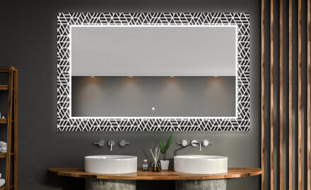 Verlichte Decoratieve Spiegel Voor De Badkamer - Triangless