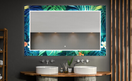 Verlichte Decoratieve Spiegel Voor De Badkamer - Tropical