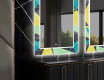 Decoratieve spiegel met led-verlichting voor in de eetkamer - Abstract Geometric #11