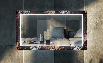 Decoratieve spiegel met led-verlichting voor in de woonkamer - Dandelion