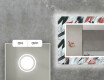 Decoratieve spiegel met led-verlichting voor in de woonkamer - Leaves #4