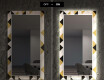 Decoratieve spiegel met led-verlichting voor in de eetkamer - Geometric Patterns #7
