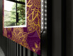 Decoratieve spiegel met led-verlichting voor in de woonkamer - Gold Mandala #11