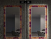Decoratieve spiegel met led-verlichting voor in de woonkamer - Gold Mandala #7
