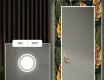 Decoratieve spiegel met led-verlichting voor in de gang - Botanical Flowers #4