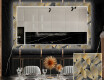 Decoratieve spiegel met led-verlichting voor in de eetkamer - Golden Leaves