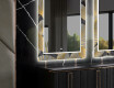 Decoratieve spiegel met led-verlichting voor in de eetkamer - Golden Leaves #11