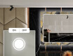Decoratieve spiegel met led-verlichting voor in de eetkamer - Golden Leaves #4