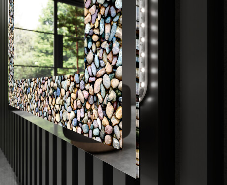 Verlichte Decoratieve Spiegel Voor - Natural Stones #3