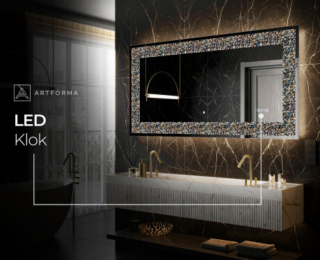 Verlichte Decoratieve Spiegel Voor - Natural Stones #6