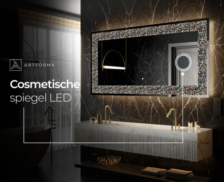 Verlichte Decoratieve Spiegel Voor - Natural Stones #8
