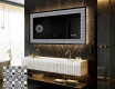 Verlichte Decoratieve Spiegel Voor - Geometric Symphony