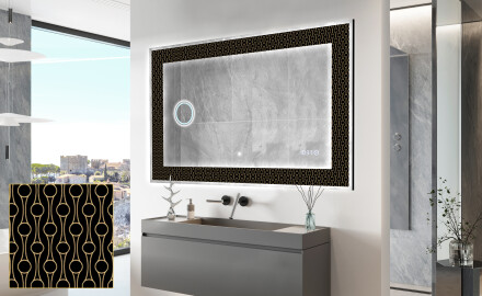 Verlichte Decoratieve Spiegel Voor - Nordic Charm