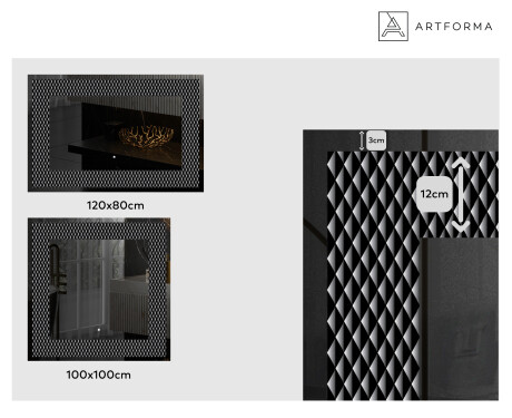 Verlichte Decoratieve Spiegel Voor - Modern Masterpiece #2