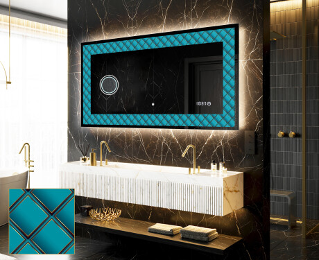 Verlichte Decoratieve Spiegel Voor - Blue Harmonies