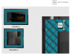 Verlichte Decoratieve Spiegel Voor - Blue Harmonies #2