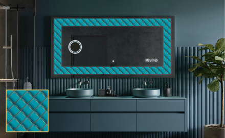 Verlichte Decoratieve Spiegel Voor - Blue Harmonies