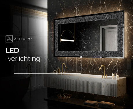 Verlichte Decoratieve Spiegel Voor - Dark Elegance #6