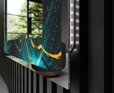 Verlichte Decoratieve Spiegel Voor - Spiraling vortex #3