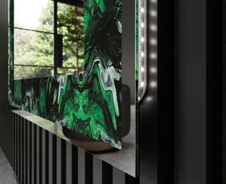 Verlichte Decoratieve Spiegel Voor - Malachite Magic #3