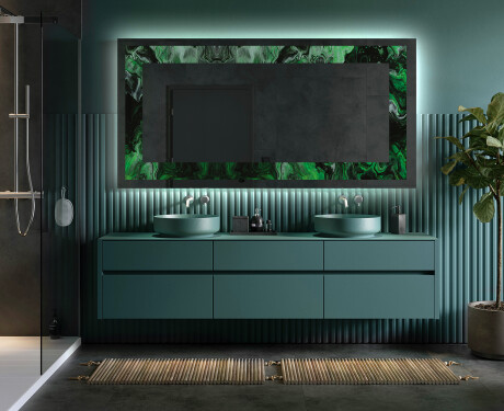 Verlichte Decoratieve Spiegel Voor - Malachite Magic #5