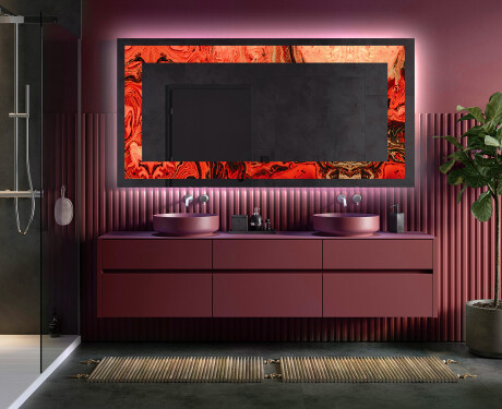 Verlichte Decoratieve Spiegel Voor - Fiery Reflections #5