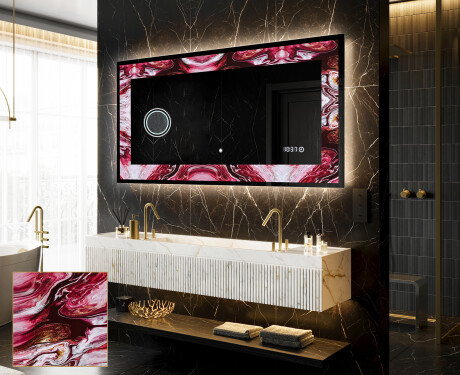 Verlichte Decoratieve Spiegel Voor - Ruby Rhythms