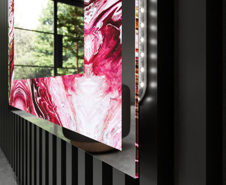 Verlichte Decoratieve Spiegel Voor - Ruby Rhythms #3